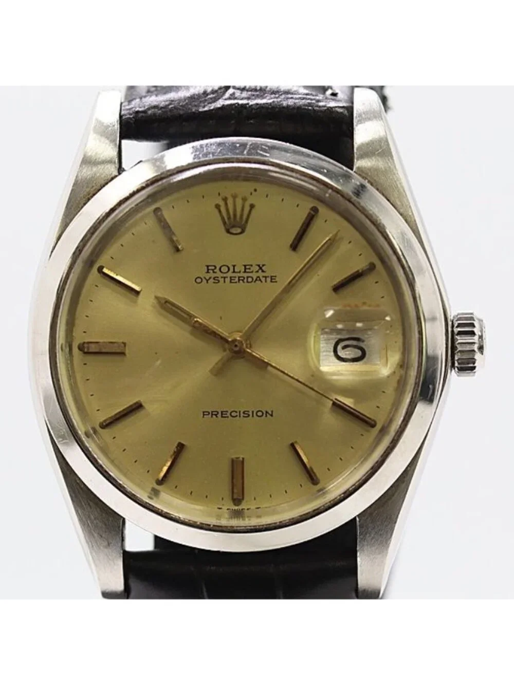 Rolex Oistar Date Hand Wound Gold Dial Watches Mtm Watch